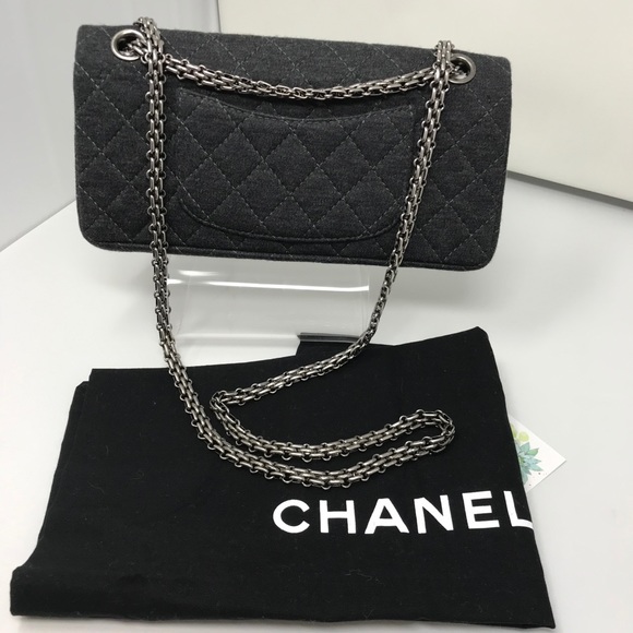 Chanel 2.55 Reissue Mademoiselle Grey Jersey - Picture 10 of 16